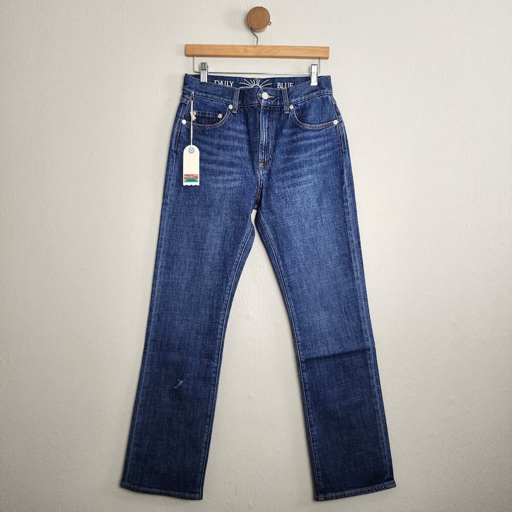 AG Adriano Goldschmied Manya High Waisted Straight Leg Jeans Legacy Blue NWT 28